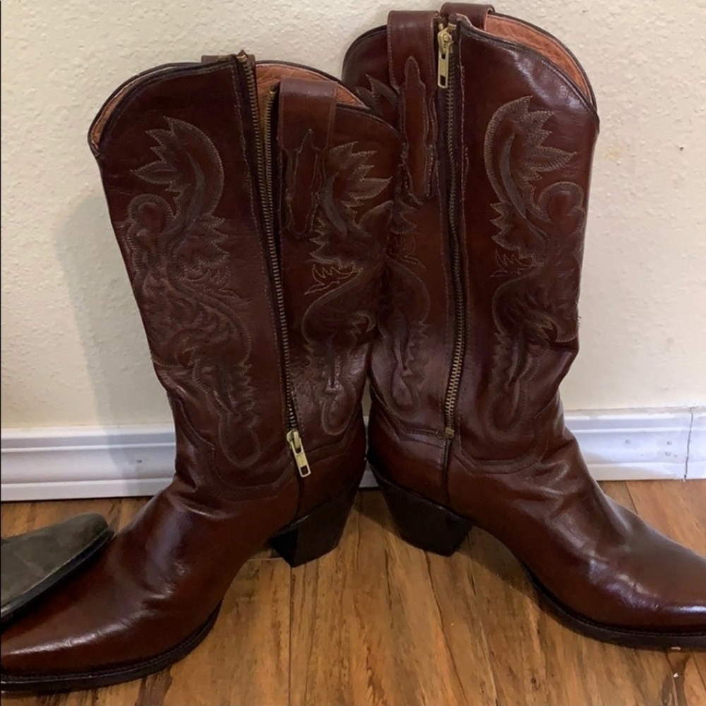 Dan Post Brown Leather Boots 9M